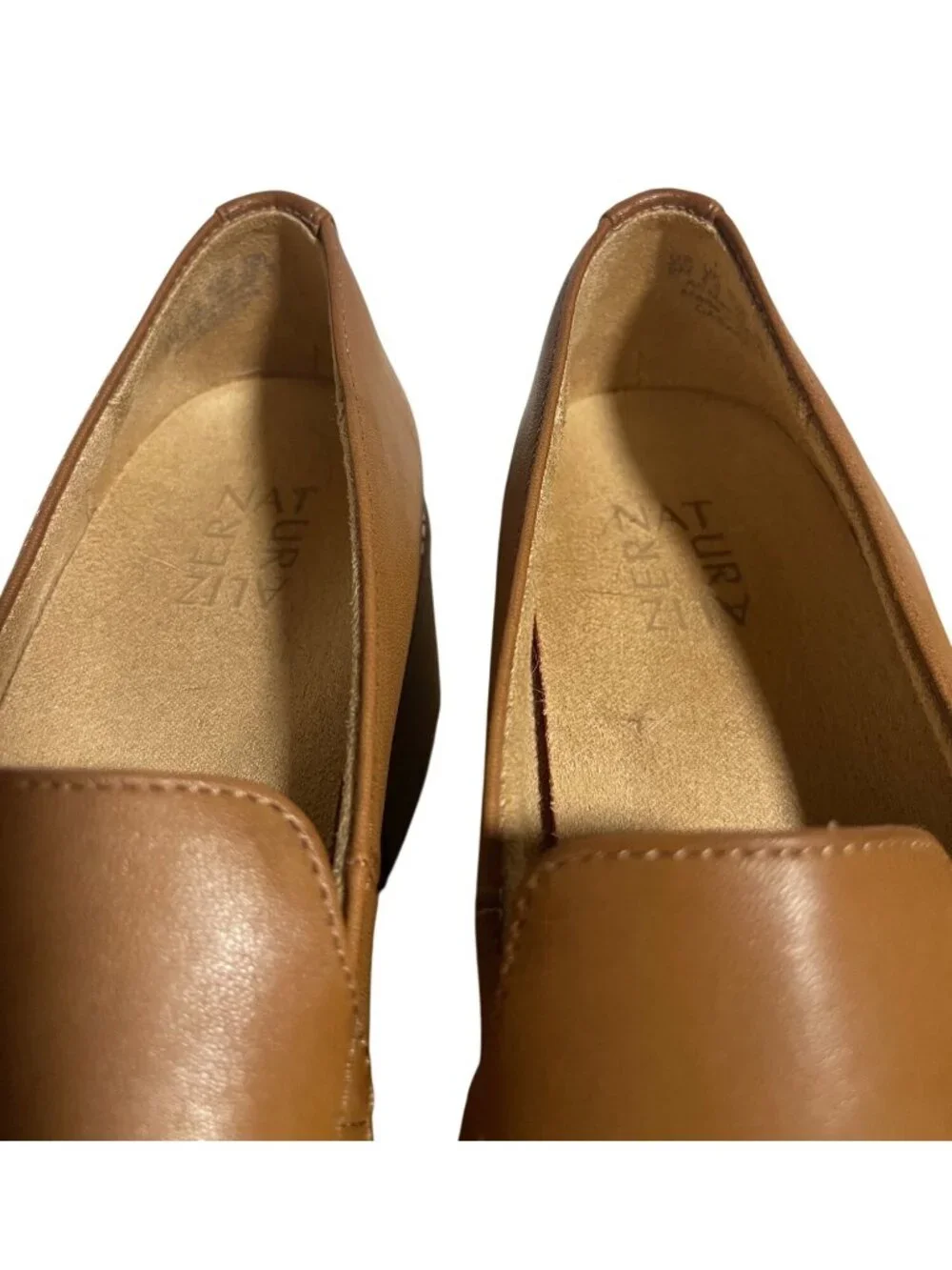Naturalizer Cabaret Brown Lug Sole Loafers Women Size 9 M Chunky Block Heel